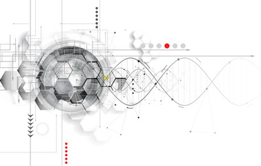 Wall Mural - DNA Abstract science and element collection. Futuristic technology for business