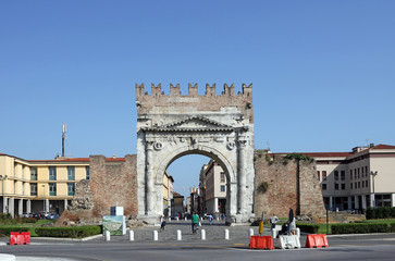 Canvas Print - Arco di Augusto Rimini Italy