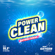 Laundry detergent, toilet cleanser package design