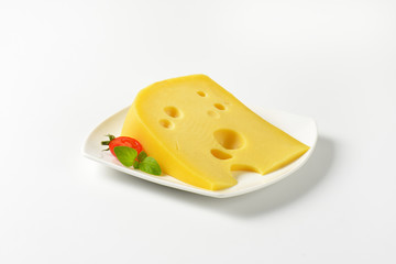 Sticker - wedge of yellow cheese with eyes