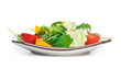 salad with vegetables isolated