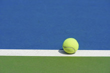 Tennis Ball On The Court