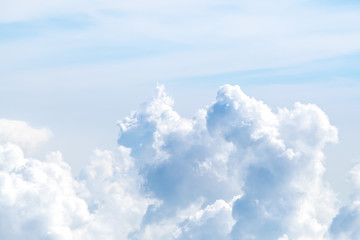 Wall Mural - Aerial view of cloud and sky from airplane,Nature background