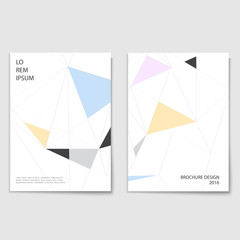 Wall Mural - minimalistic brochure cover template