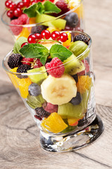 Wall Mural - Fruit salad mix