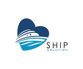 Wall Mural - Ship logo