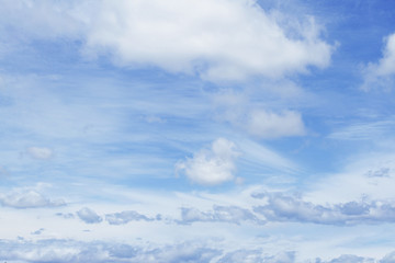 Clouds in blue sky