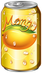 Wall Mural - One can of mango juice