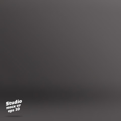 Aufkleber - Vector ,Empty rich color style of blue grey studio room backgrou