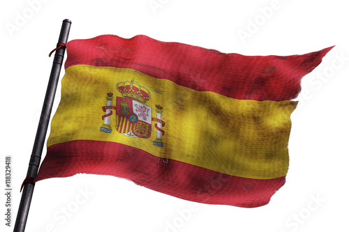 Drapeau Espagnol Use Sur Fond Blanc Stock Illustration Adobe Stock