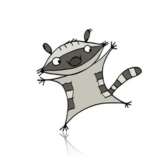 Aufkleber - Funny raccoon for your design