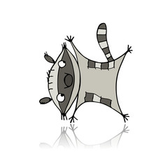 Poster - Funny raccoon for your design