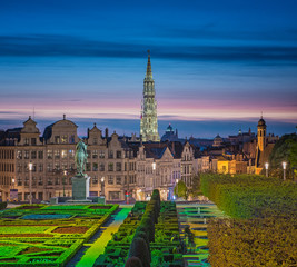 Wall Mural - Brussels at night