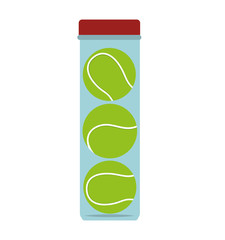 Poster - tennis ball bottle container icon vector