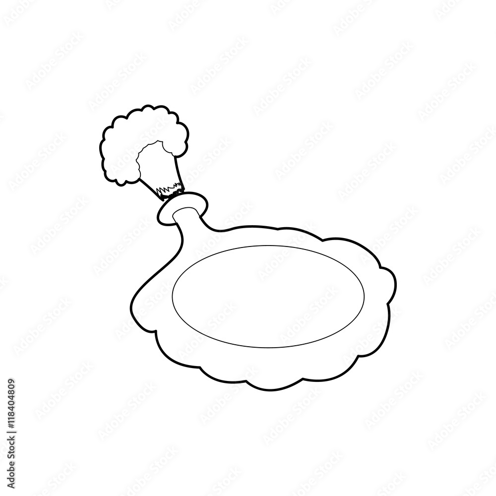 Whoopee cushion icon in outline style isolated on white background. Toy ...