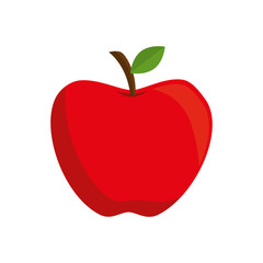 Wall Mural - teacher apple red fruit school eat food vector illustration isolated