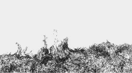 Abstract wavy structure made by shuffled round particles. Swarm of dots. Rippled random halftone illustration for backdrop. Element of design.