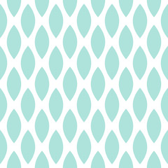 Canvas Print - Blue drops vector seamless geometric pattern.