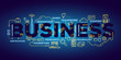 © wowomnom - Vector creative illustration of business word lettering typograp