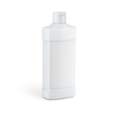 Wall Mural - White plastic bottle for household chemicals.