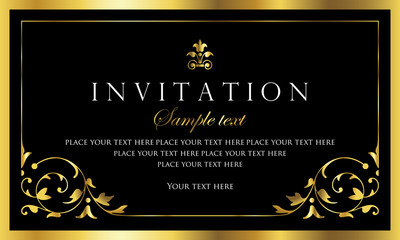 Wall Mural - Invitation card