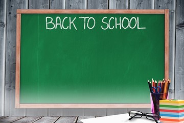 Sticker - Composite image of back to school message