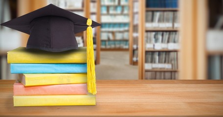 Wall Mural - Composite image of mortar board