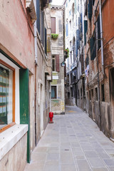  Venice, Italy, June, 21, 2016: street in a center of Venice, Italy