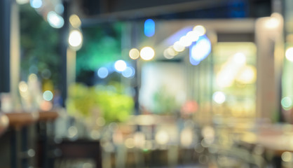 blurred coffee shop or restaurant background