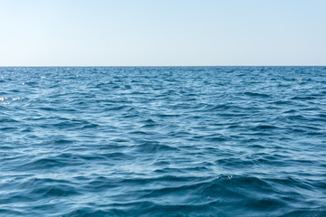 Wall Mural - blue sea and sky background
