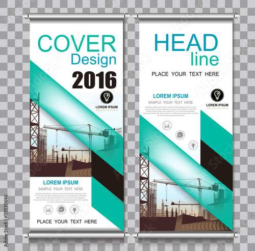 Roll Up Business Brochure Flyer Banner Design Vertical Template Vector Cover Presentation Abstract Geometric Background Modern Publication X Banner And Flag Banner Layout In Rectangle Size Buy This Stock Illustration And Explore Similar