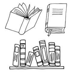 Books icon isolated