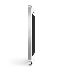 Wall Mural - white smart phone blank screen mock up profile stand. mockup of smartphone empty display isolated. c