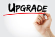 © dizain - Hand writing Upgrade with marker, concept background