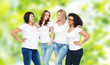 © Syda Productions - group of happy different women in white t-shirts
