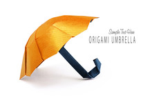 Origami Yellow Umbrella