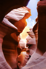 Wall Mural - the Soul in Antelope canyon, Arizona, United States of America