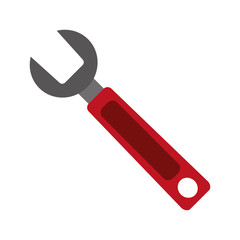 Sticker - flat design single wrench icon vector illustration