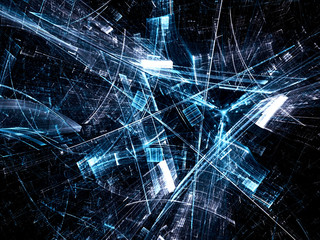 Wall Mural - abstract shards of glass - digitally generated image