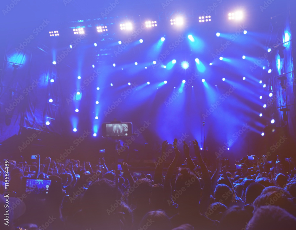 Crowd at a open air concert