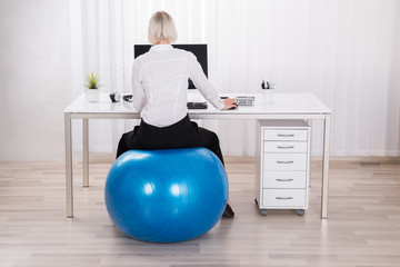 Wall Mural - Businesswoman Working In Office