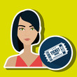 © Gstudio - woman movie video theater vector illustration graphic