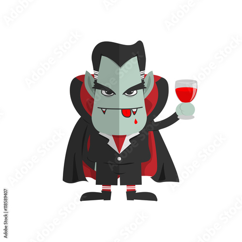 Photographie Dracula vampire character ,cartoon vector