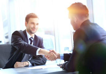 Wall Mural - business people meeting in a modern office