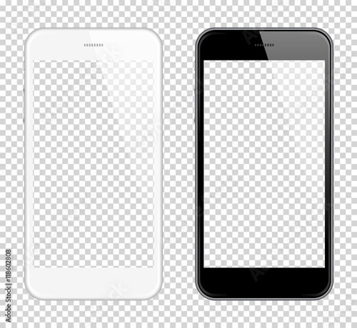 Fotomural Realistic smart phone Vector Mock Up