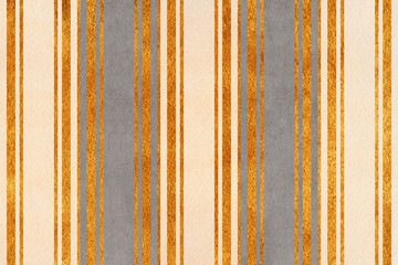 Wall Mural - Watercolor beige, gray and golden striped background