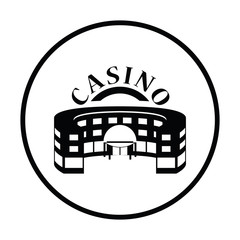 Sticker - Casino building icon