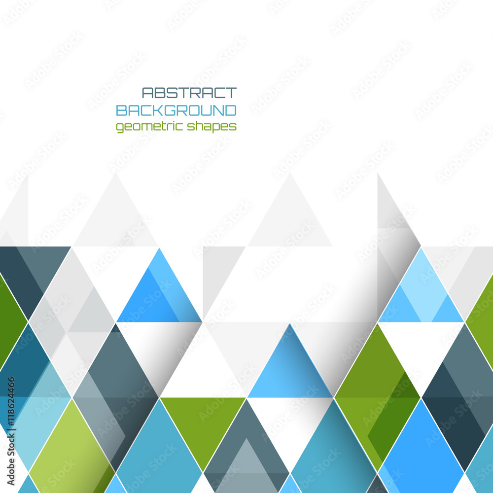 Abstract vector background with geometric shapes. Stock Vector | Adobe ...