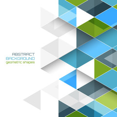 Wall Mural - abstract vector background with geometric shapes.