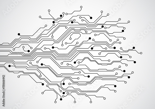 Fotografía Abstract futuristic technology circuit board concept background , vector illustr